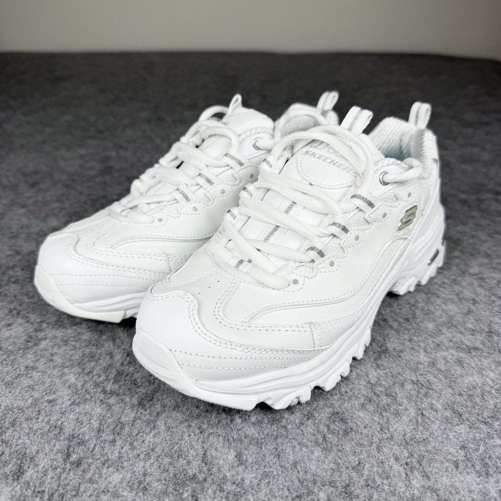 Skechers NWOT 11931 WSL D'Lites Women Shoes White Size 7.5 Wide Memory Foam